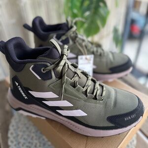 Adidas Terrex Olive and Purple Women's Hiking Shoes